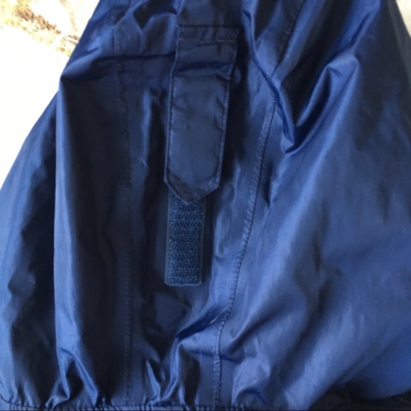 Lands' End Navy blue Windbreaker size 7 large Jacket Navy Blue Full Zip EUC. - Picture 3 of 13